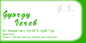 gyorgy vereb business card